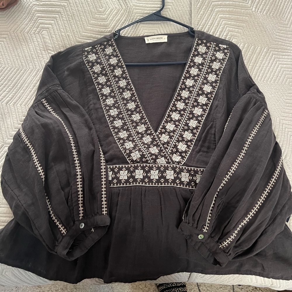 Lucky Peplum Boho Crop Top